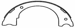 NB647 REAR Bonded Parking Brake Shoe Fits 97-09 GMC C6500 Topkick