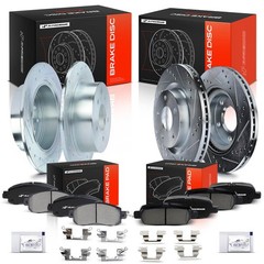 Front & Rear Drilled Brake Rotor for Nissan Altima 2014 2015 2016 2017 2018 2019