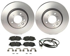 Brembo Front Brake Kit 317mm Disc Rotors Low-Met Pads Sensor for LR3 To 6A414975