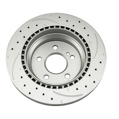 Fits Mercedes-Benz GLK350 E350 Rear Drilled & Slotted Zinc Plated Brake Rotors