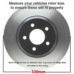330mm Front Brake Rotors Ceramic Pads for 2012-2017 2018 2019 Grand Caravan