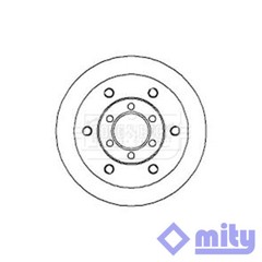 Fits Iveco Daily 1990-2007 2.3 D 2.5 2.8 3.0 1x Brake Disc Front Mity 93831918