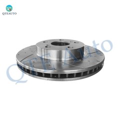 Front 255mm Drilled Slotted Brake Disc Rotors For 2012-2015 Toyota Prius Plug-IN