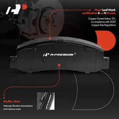 A-Premium Front Drilled Rotors &Ceramic Brake Pads for Ford F-250 F-350 Super