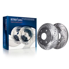 REAR Drilled Brake Rotors Ceramic Pads for Chevy Astro Tahoe GMC Yukon Brake Kit