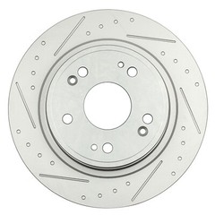 4 Pcs Front Rear Brake Rotors & 8 Pcs Brake Pads For Honda Accord 2006 2007 3.0L