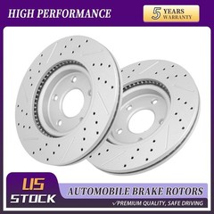 Front Coated Disc Brake Rotors Set For 2007-2023 Nissan Altima
