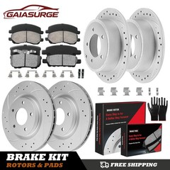 Front Rear Rotors Brakes Pads For 2007-2014 2015 2016 2017 Jeep Patriot Compass