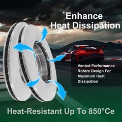 Front Disc Brake Rotors for BUICK ALLURE 2010 & CHEVROLET MALIBU 2013-2015