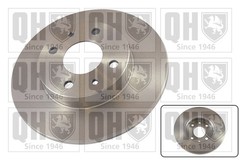 2x Brake Discs Pair Solid fits FIAT TIPO 160 87 to 95 241mm Set QH 0060800345