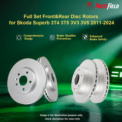 Full Set Front&Rear Disc Rotors for Skoda Superb 3T4 3T5 3V3 3V5 2011-2024