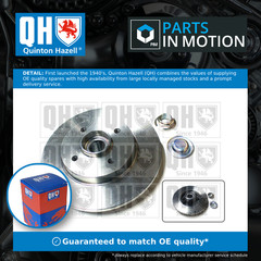 2x Brake Discs Pair Solid fits DS DS5 Rear 1.6 1.6D 2.0D 15 to 18 268mm Set QH