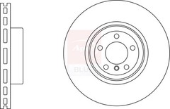 2x Brake Discs Pair Vented fits BMW 116D F20, F21 2.0D Front 11 to 15 N47D20C