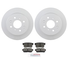 Bosch Rear 239mm Disc Brake Rotors & Ceramic Brake Pads Kit for Acura Integra