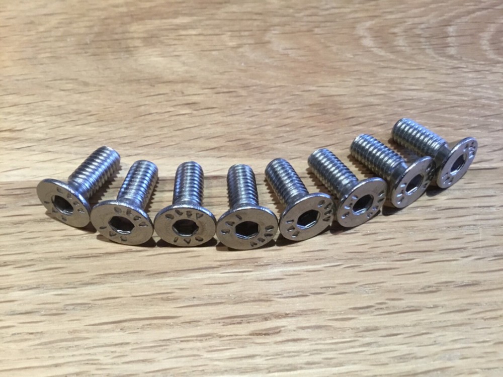 8x Citroen C4 Cactus DS3 Stainless Steel Brake Disc Rotor Retaining Bolts Screws