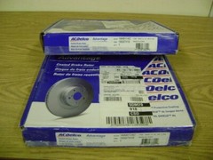 AC Delco 18A911AC / GM 19327418 TWO – Coated Rear Disc Brake Rotors X2 NEW