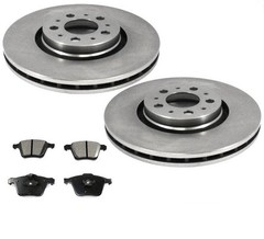 Fits 03-09 Volvo XC90 4.4L 13 Inch Front Brake Rotors Ceramic & Brake Pads