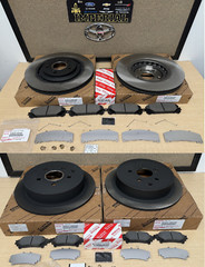 2011-2020 TOYOTA SIENNA OEM GENUINE FRONT & REAR ROTORS, TCMC PADS & SHIMS
