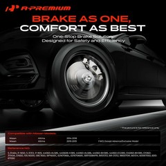 Front & Rear Drilled Brake Rotor for Nissan Altima 2014 2015 2016 2017 2018 2019