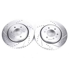 Front Evolution Drilled&Slotted Rotors Pair for 07-19 Ford Expedition AR85108XPR