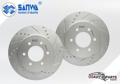 PAIR OF FRONT BRAKE ROTOR VENTED & GEOMET COATED D&S 330 mm FOR FORD F-150 04-08