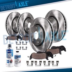 321mm Front & Rear VENTED Disc Rotors + Brake Pads for Regal Malibu Brake Rotors