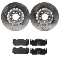 SHW Performance 380mm Front Rotors & Hella Low-Met Disc Brake Pad Kit for F87 M2